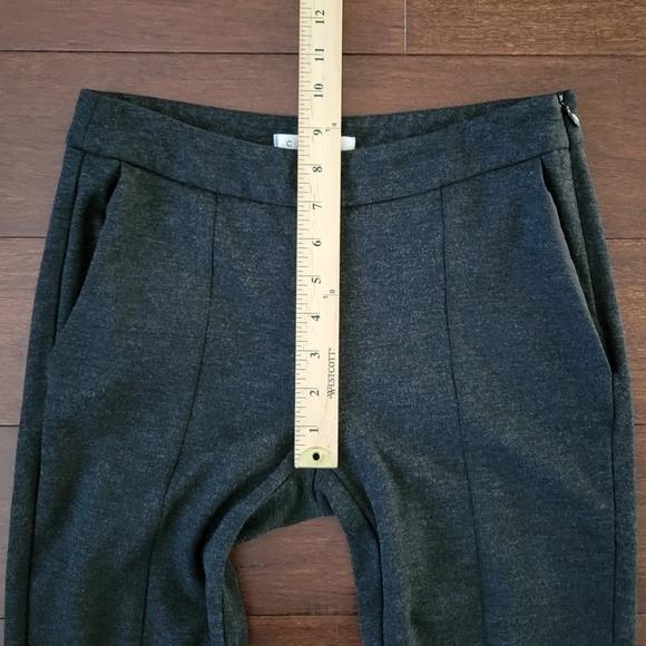 CAbi Dark Gray Aubrey Ponte Side Zip Skinny Stretch Pants #967 Women's Size 2 - Picture 11 of 12